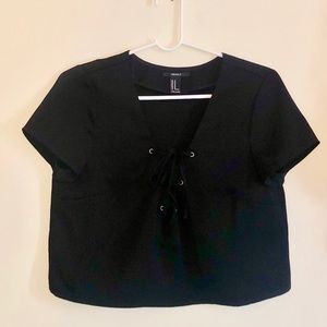 Size Medium black crop top